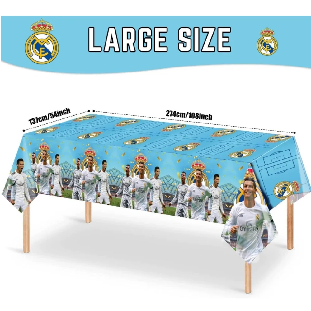 Real Madrid Disposable Table Cloth